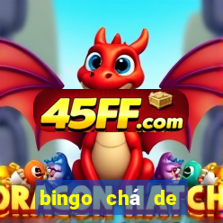 bingo chá de bebê excel